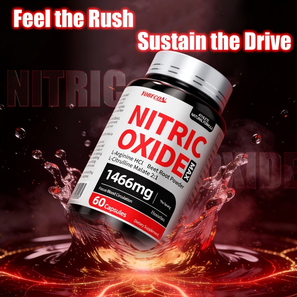 Maximum Load 10-in-1 Nitric Oxide Supplement, Containing 1466 for MG AAKG, L-arginine, L-citrulline, Beetroot, Suitable As A Christmas Gift, Applicable for Office Workers, Fitness Enthusiasts, Adults, Men And Women