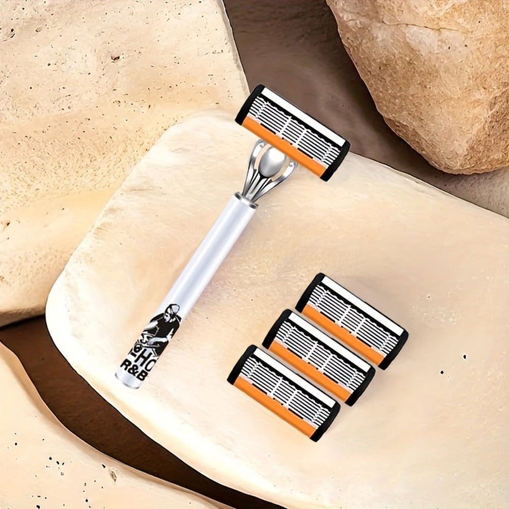 The 2025 New Razor Features Precise Blades That Fit The Facial Contours for Easy Shaving. Paired with A Lubricating Strip, Every Shave Becomes A Must-have for Stylish Men Who Enjoy A New Hairstyle
