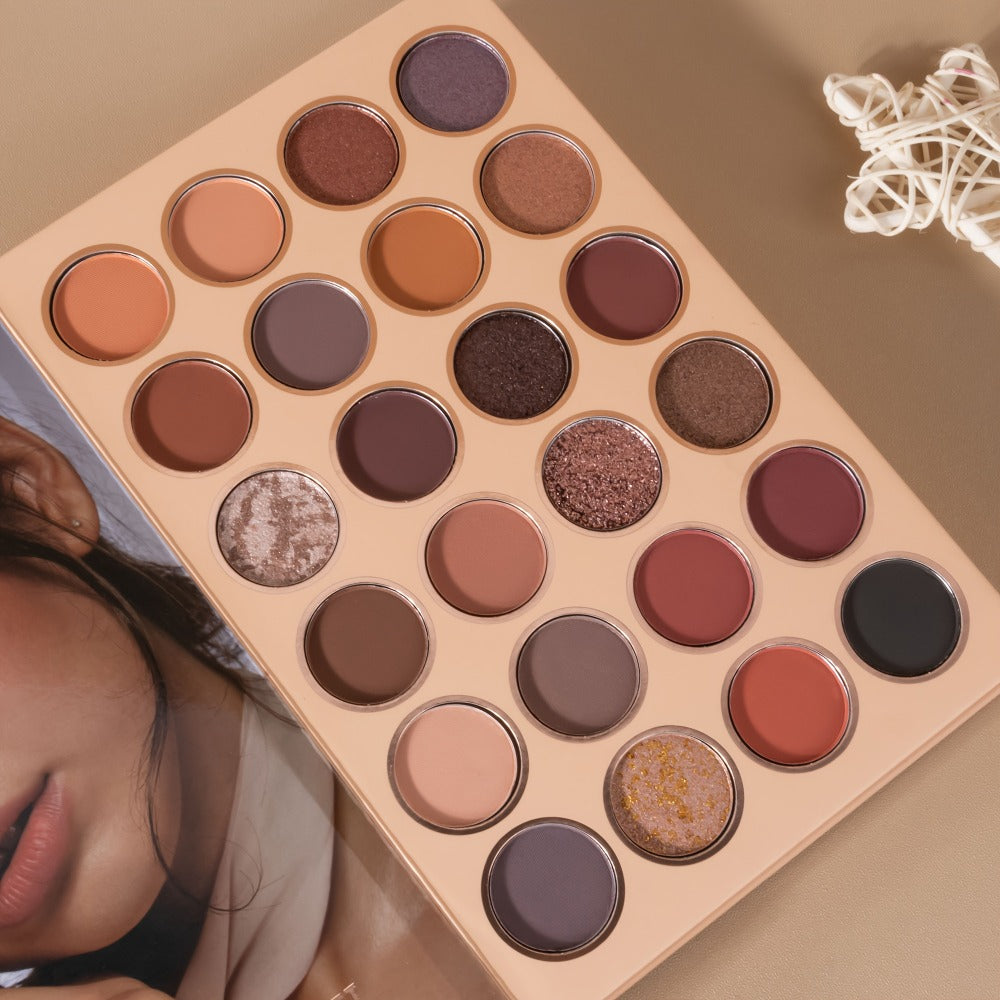 Three-layer Eyeshadow Blush Highlighter Loose Powder Integrated Palette, Book-style Folding Makeup Palette, Holiday Gift Makeup Palette