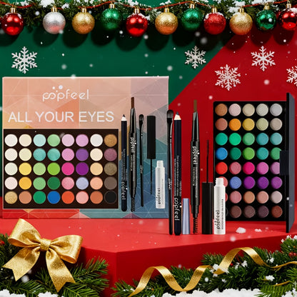 Full Face Makeup Kit All in One Complete Beauty Set with Brush - Foundation Blush Eyeshadow Palette Mascara Berry Neutral Tones Gift for Women