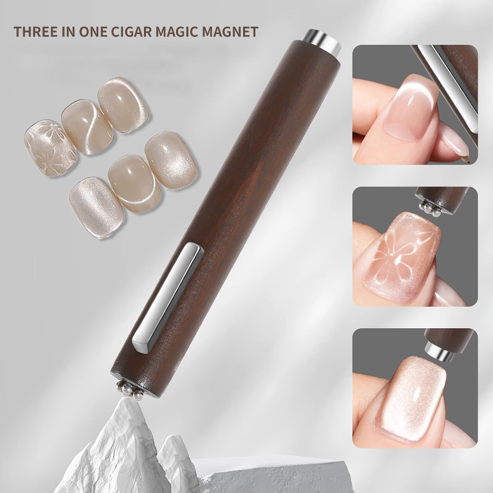 3pcs Nail Art Magnet Set - Pink 6-in-1 for cat Eye, Versatile Magnet Tool For Cat Eye Polish Heart Shaped Round Multifunctional Accessories For Studio Home Salon
