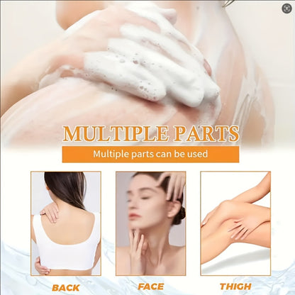 Turmeric Kojic Acid Soap 4Pcs with Foaming Mesh Deep Cleansing Oil Control Moisturizing Lemon Ginger Natural Bar Soap for Face Body All Skin Types Brightening Skin Care Gift