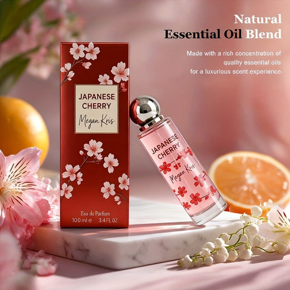 100ml/3.38oz Women's Perfume Spray for Hair & 1Body - Cherry Blossom Eau de Toilette, Long-Lasting Floral Scent with Fragrance, Daily Wear Perfume Suitable for Special Occasions & Gifts