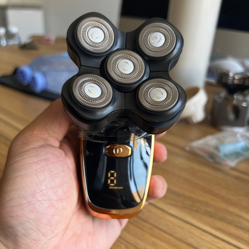 Men'S Electric Shaver | Detachable Rotary Shaving Head, LED Display, Rechargeable Grooming Kit, 5D/7D Multi-Head Options, Type-C Charging, Multi-Function Design for Home & Travel, Father'S Day Gift, Replacement Blade Head Sold Separately