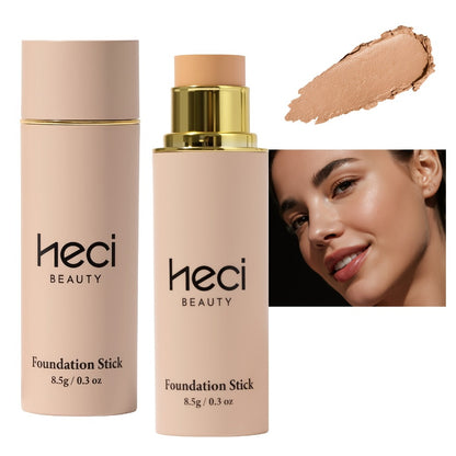 Concealer Foundation Stick 2pcs - Full Coverage CC Cream Waterproof Long-Lasting Matte Finish, Lightweight Moisturizing Formula for Light to Medium Tan Skin Tones, Multi-Purpose Flawless Makeup