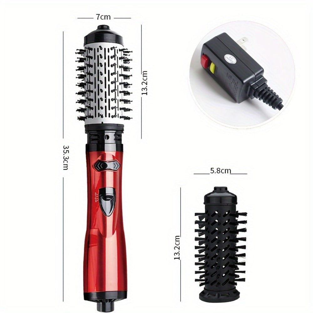 2-in-1 Rotating Hot Air Styling Brush, A Multi-functional Hot Air Comb That Can Create Curls Or Straighten Hair. Achieve Salon-quality Results At Home In One Step-effortlessly Craft Vibrant, Trendy Curls And Y Smooth Hair.