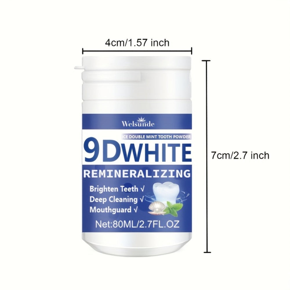 2pcs Teeth Powder, Remineralizing & Hydroxyapatite Tooth Powder, Deep Cleaning, Fresh Breath, Ideal for Oral Health And Hygiene Gift for Women Men, Breath Freshener, Toothpaste, Tooth Cleaning Powder for Daily Life - Local Warehouse