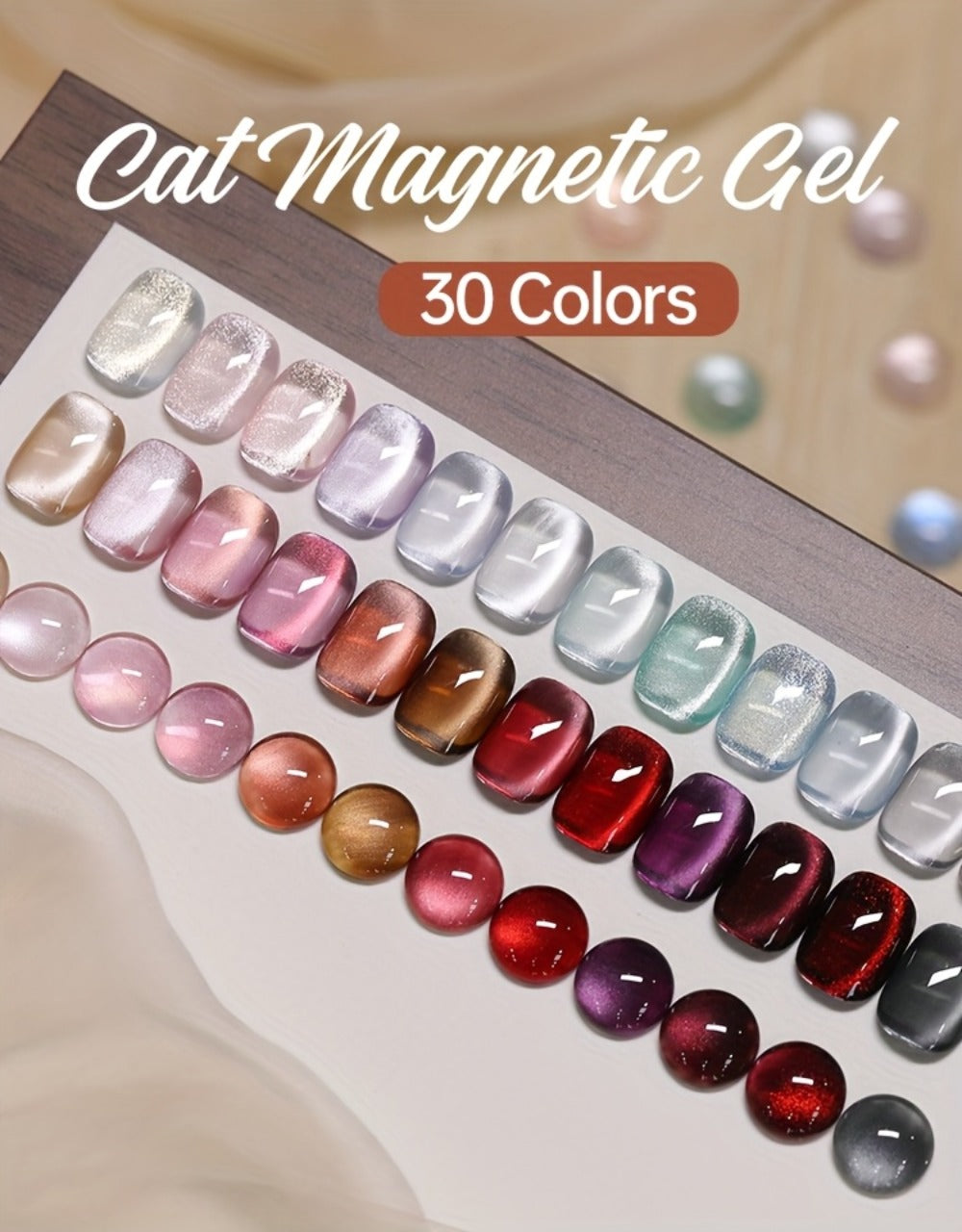 1 UR SUGAR Magnetic Gel Nail Polish - Quick-Dry Soak Off Cat Eye Magnetic Formula Suitable for /LED, Magnetic Stick Compatible Gel Polish - Professional & for Nail Art, Fall Winter Plum & Bordeaux Hues