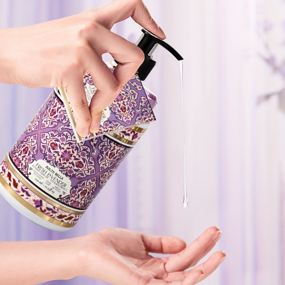 Liquid Hand Soap 2 Bottles 21.3 fl oz Each - Foaming Pump Dispenser with 5 Scents, Moisturizing Gel Formula for All Skin Types, Home Office & Travel Hand Wash