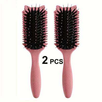 Detangling Brush for Curly Hair 1/2 Pcs – Flexible Bristles Reduce Breakage & Frizz, Gentle Scalp Massage, Wet & Dry Use, Wavy Coily Hair Care Tool
