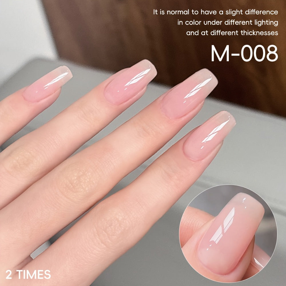XEIJAYI Frame Bottle Nude Color 4pcs/set---Nail Gel New Arrival Nude Color Pink Nail Polish Gel 4pcs Set LED Gel High Saturation Long Lasting Firmness Does Not Damage Nails Home Salon Nail Salon Essential Salon Gel