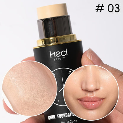 Concealer Foundation Stick 2pcs - Full Coverage CC Cream Waterproof Long-Lasting Matte Finish, Lightweight Moisturizing Formula for Light to Medium Tan Skin Tones, Multi-Purpose Flawless Makeup