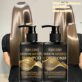 400mlKeratin Hair Care Set/ 200mlShampoo/ 200mlconditioner, Moisturizes Hair And Scalp, Breaks And Splits-professional, for Dyeing Hair And Heat Damage, Home Hair Care, to Create Hair Without Rashness Y-suitable for All Hair Qualities, Hallowee