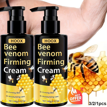 Bee Venom Firming Cream for Face Neck Abdomen & Body - Moisturizing Anti-Aging Skin Tightening Cream for Smoother Firmer Younger-Looking Skin 100g