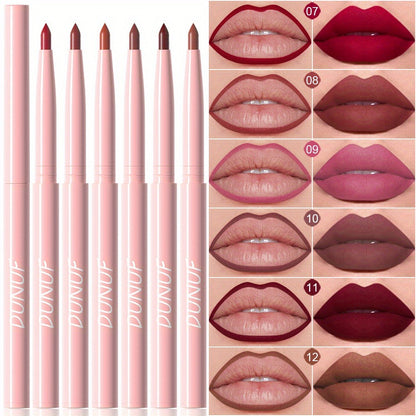 Lip Liner and Lipstick Set 12pcs Matte Waterproof Long Lasting Easy Apply Lip Pencil Lip Color Kit for Women Holiday Gift