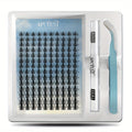 Fairy Lash Clusters Kit, 8mm-18mm Manga C Curl Anime Eyelash Extension Kit Individual Spike Lashes Volume Natural With Spikes Wet-Look Spiky