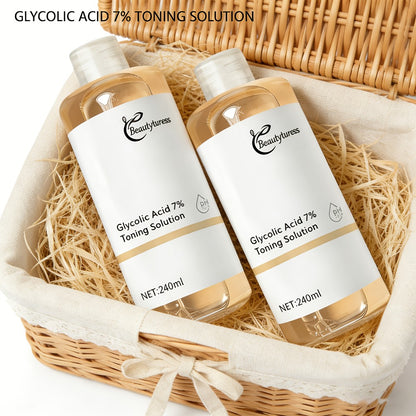 Glycolic Acid Serum with Alpha-Arbutin & Damascus Rose Water – Hydrating, Brightening & Smoothing Face Serum for Sensitive Skin, 240ml
