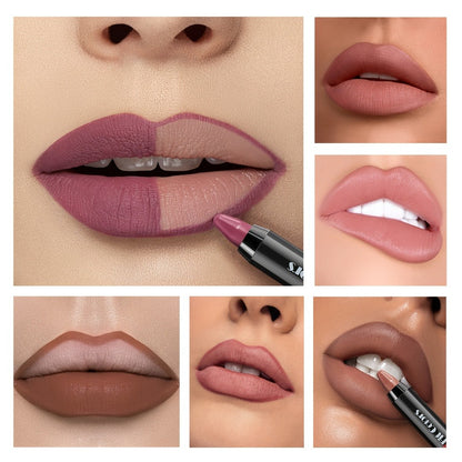 Velvet Matte Lipstick Set 6pcs - Long Lasting 24HR Intense Color, Moisturizing & Smudge-Proof Formula | Fashionable Shades Gift Set for Women