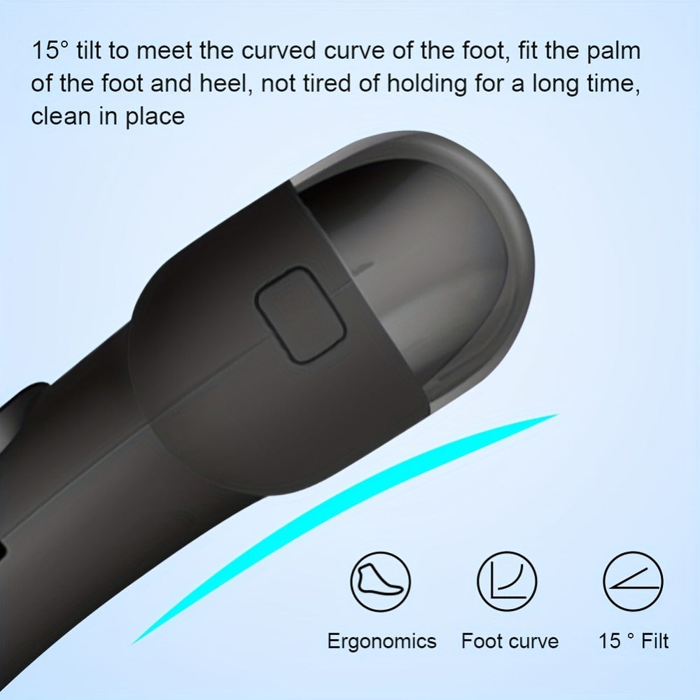 Rechargeable Electric Foot Remover with 3 Grinding Heads - Electronic Foot File, LCD Display & Portable Pedicure Suitable for Dead Skin Removal, Ideal for & - Ideal Gift for Athletes,, (No Adapter)