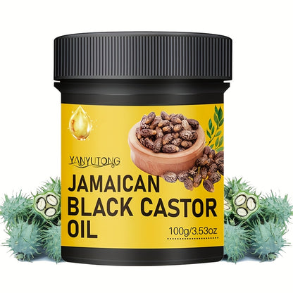 Jamaican Black Castor Oil for Hair Growth 100g Pure Cold Pressed Scalp Treatment - Strengthens Thickens Reduces Breakage & Shedding Nourishing Hair Oil for All Hair Types Women Men