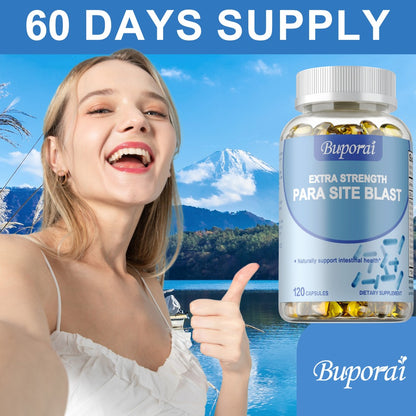 Parasite Cleanse Capsules with Black Walnut Hull, Wormwood, Garlic & Cranberry – Digestive, Liver & Gut Health Intestine Supplement | 120 Capsules | ShopVora UK