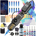 POSEIDON Wireless Tattoo Gun Set, Rotary Tattoo Pen, 1200Mah Battery Featuring Ring Switch, 10 Cartridge Needles, 6 Inks, All-In-One Cordless Tattoo Machine Kit for Beginners And Artists, Tattoo Supplies, New Year Discount Holiday Present