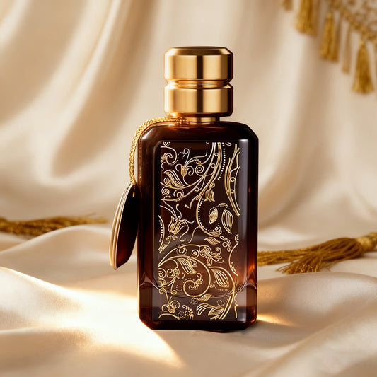 Luxury Arabic Men'S Perfume - Long-lasting Agarwood And Woody Notes, Elegantly Gradient-hued Bottle Adorned With Arabic Calligraphy And Islamic Art Designs, 3.4 Fl Oz. Suitable For Daily Wear And Special Occasions. The Perfect Gift For Him.