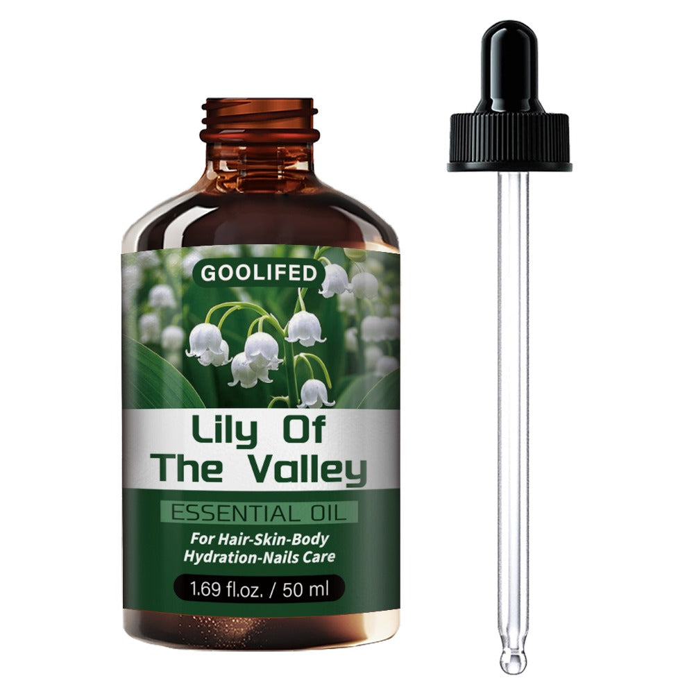 Essential Oil Lily of the Valley Moisturizing & Hydrating - Deep Conditioning Body Hair & Nail Oil No-Methanol Fresh Floral Scent for Dry Skin - Unisex Multipurpose Skin Care Oil 50ml 1.69fl oz