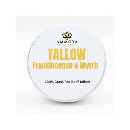 Tallow Balm Grass-Fed Moisturizer Natural Handcrafted Skin Balm for Dry Skin Hands Legs Body 3 Scents Chamomile Rose Honey Frankincense Myrrh Nourishing Whipped Tallow Skin Care Balm Unisex