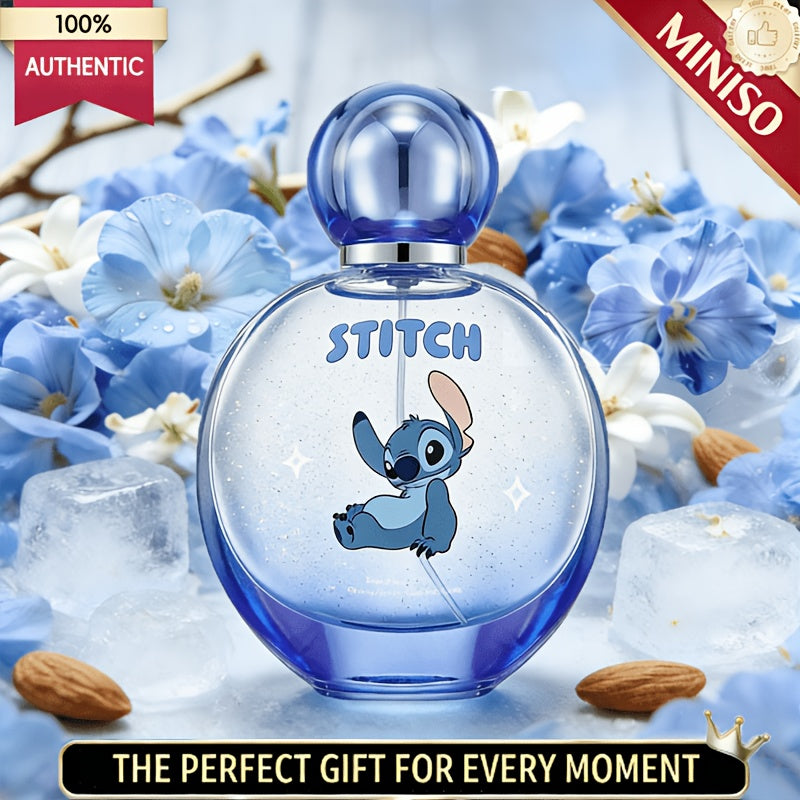 [Mother's Day] Disney Stitch and Angel Couple's Perfume Set, 1.69oz / 50ml Natural Extract Fragrance, Fresh and Sweet Floral Scent, 24-Hour Long-Lasting Fragrance, Men's and Women's Perfume, Best Women's Perfume Gift Set, Stitch Series Product, Perfect Mo