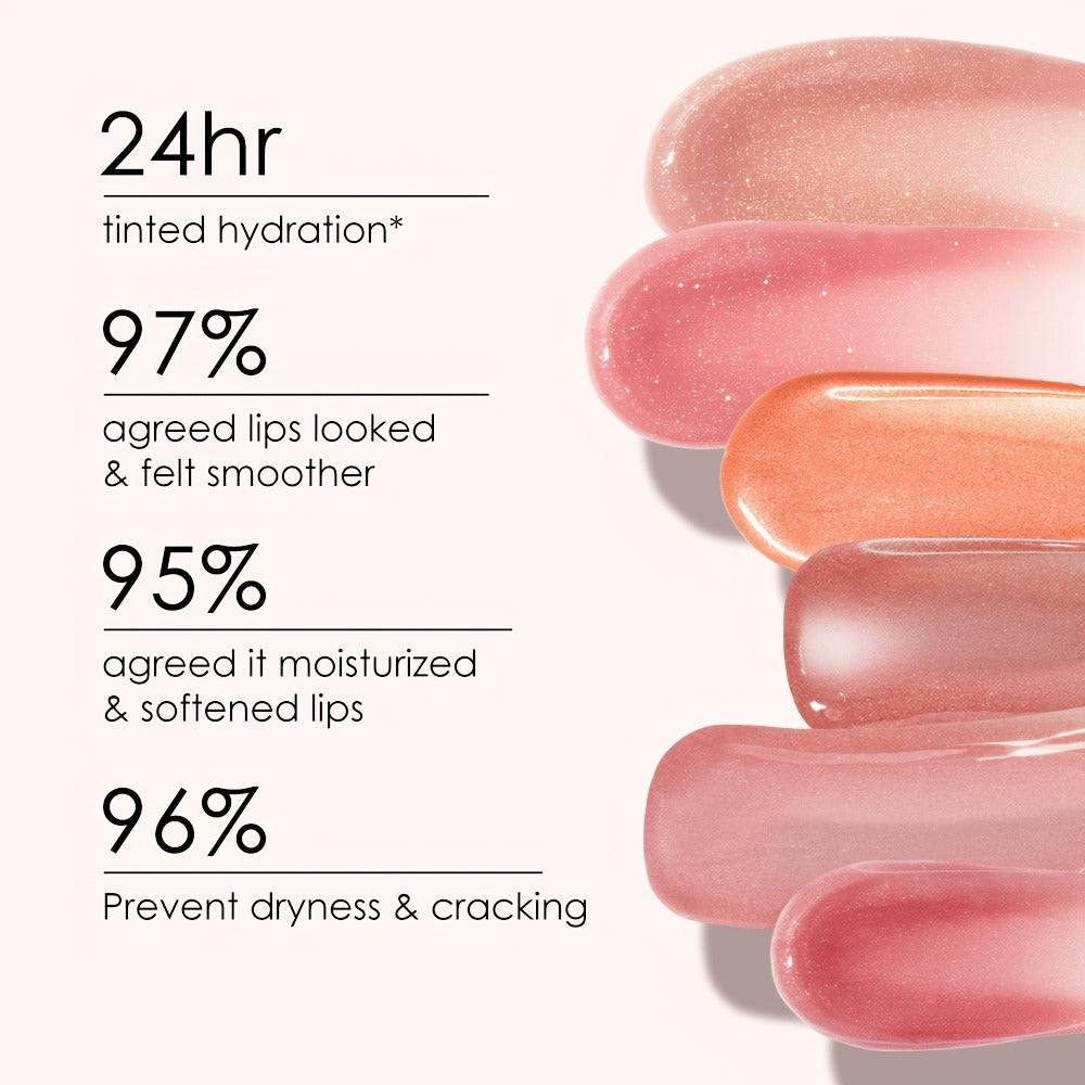 Color Changing Lip Balm Moisturizing Glossy Finish - Plant Squalane Vitamin E Nourishing Hydrating Lip Care Tinted Balm for Women Multiple Shades CATKIN
