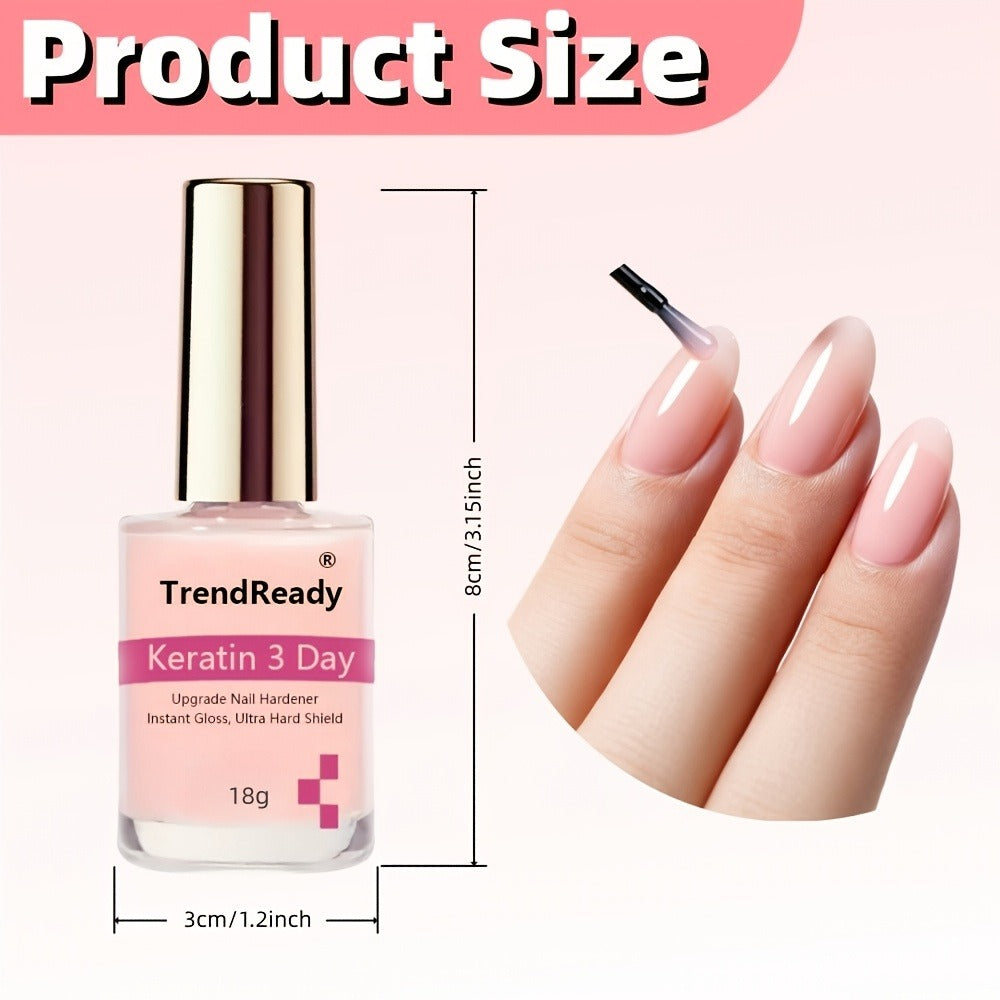 [Christmas Gift] 6/2pcs 15ml Nail Hardener | Pink/White/Yellow Color, Extra Strong for Weak Nails, Long Lasting & Fast Drying, Manicure Essentials, Nail Care, Smoothes Nails, Ideal for Christmas Gift, Black Friday
