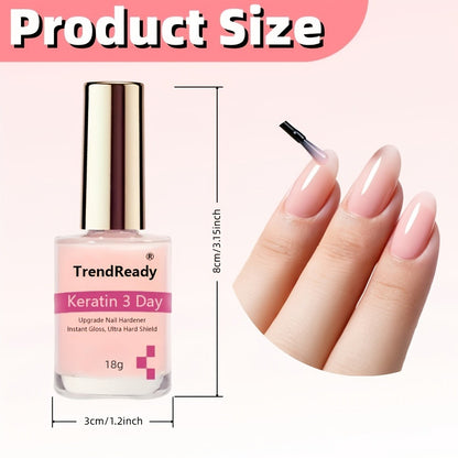 Nail Hardener Set | Extra Strong 15ml Pink, White & Yellow Colors for Weak & Splitting Nails — Long Lasting Fast Drying Manicure Essentials, Available in 2-Pack & 6-Pack