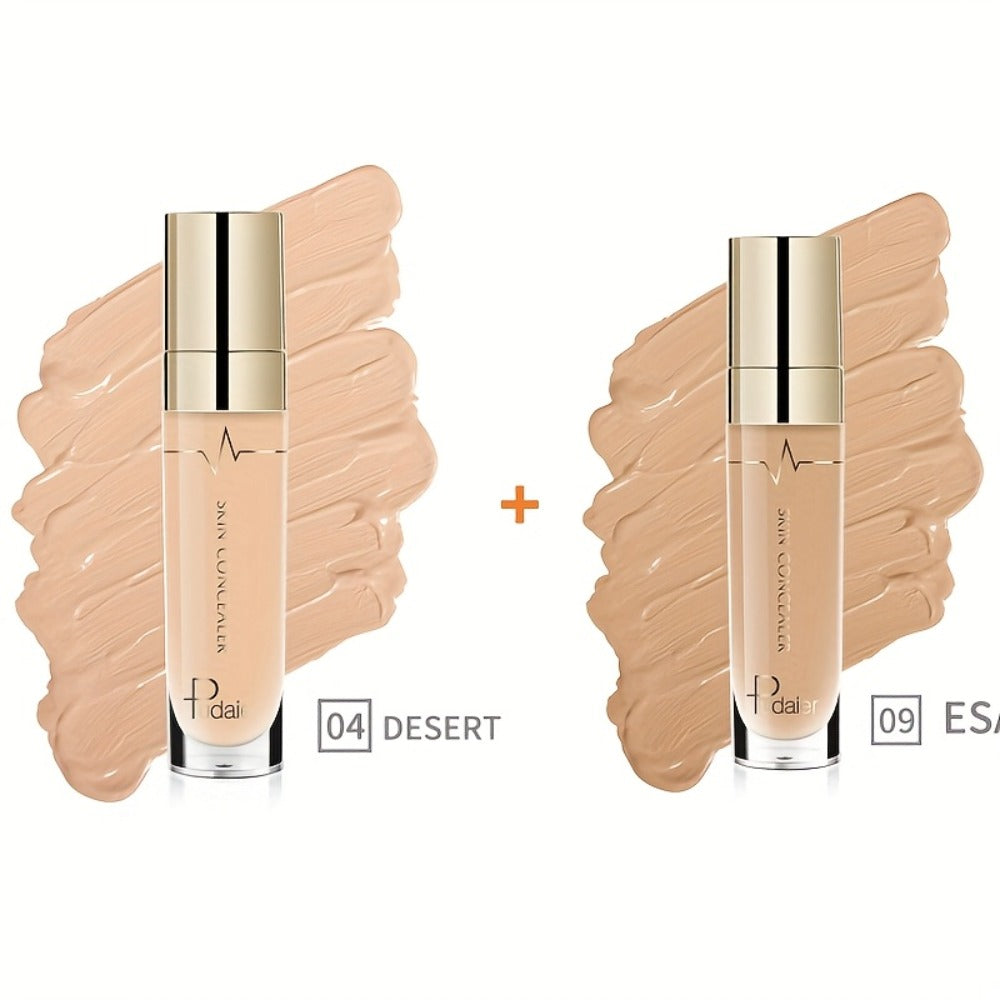 Eye Concealer Cream 2PCS - Dark Circles & Wrinkles Coverage Waterproof Long-Lasting Liquid Concealer Stick with Plant Squalane Moisturizing Formula