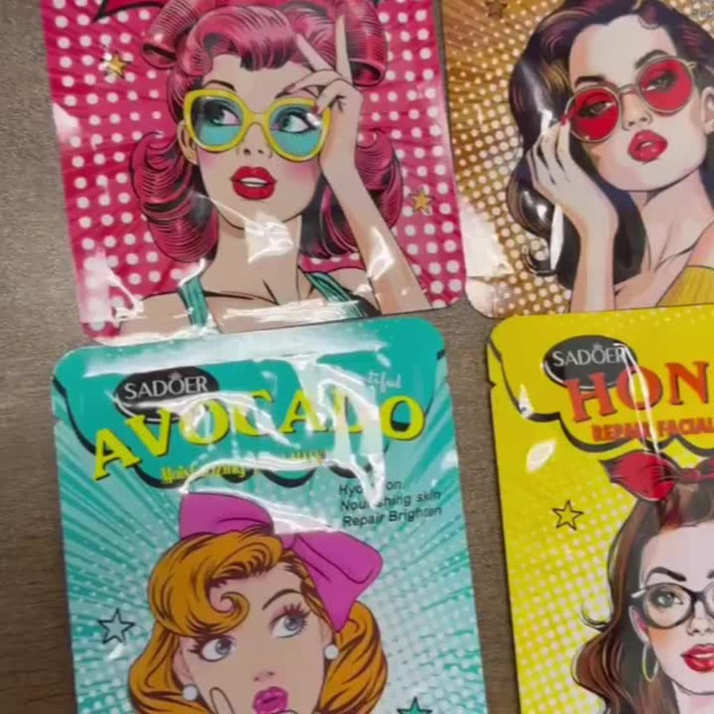 32pcs/32pcs/60pcs Moisturizing Face Masks And Eye/lip Masks Are All Rich In Fruit Extracts. Suitable for All Skin Types, They Come In A Variety Of Refreshing Scents (rose, Honey, Strawberry, Etc.), Making Them The Perfect Valentine's Day Gift.