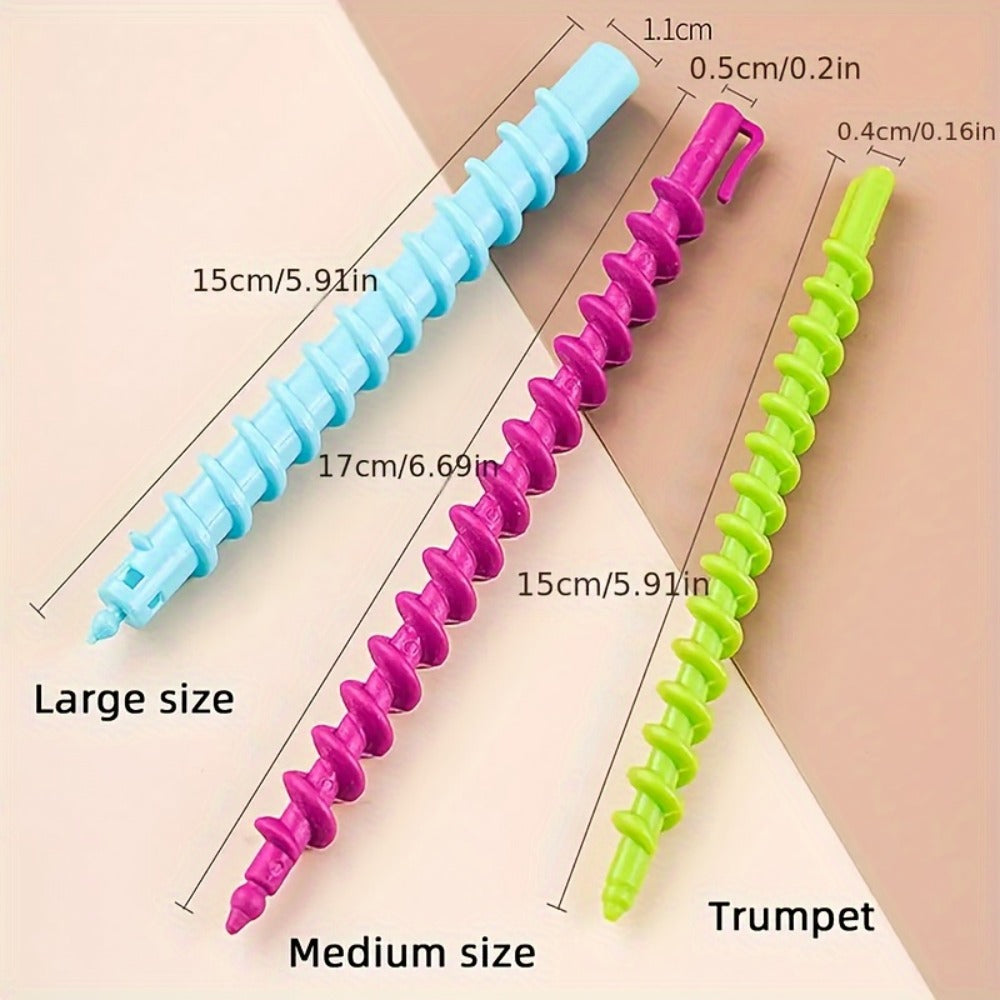 39/42pcs/Set Spiral Curling Hair Sticks, Professional Curler Set, Plastic Perm Rods for Hair Styling Hair Styling Tools
