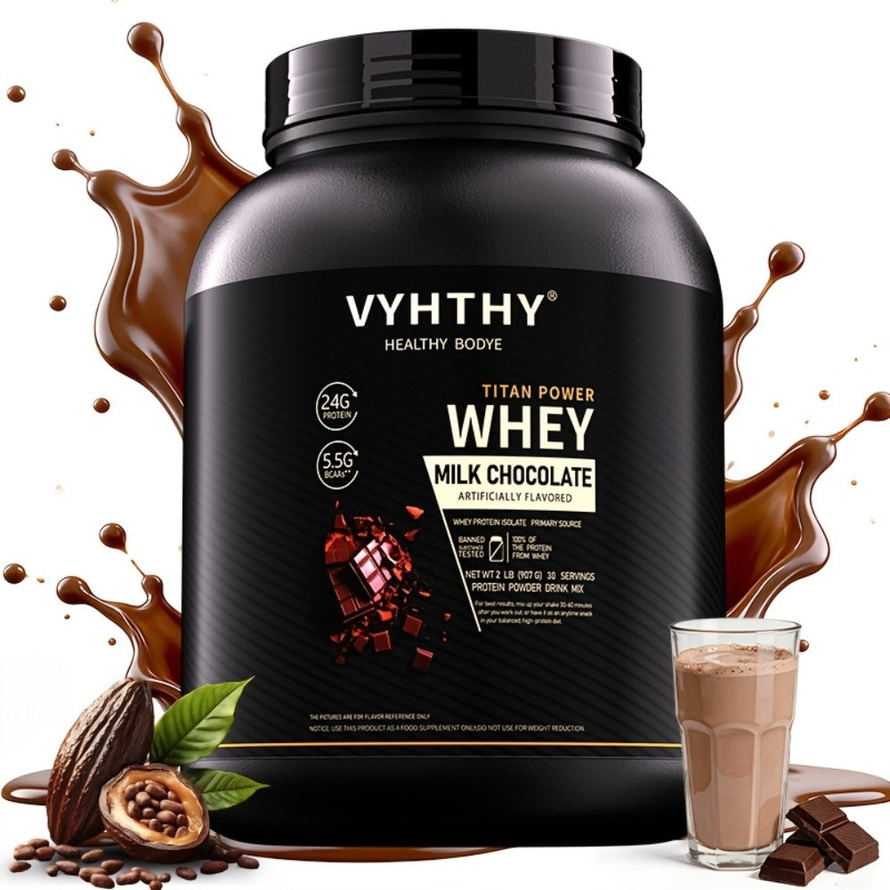 VYHTHY Whey Protein Powder, Premium Milk Protein Powder, Isolated And Hydrolyzed Blend, Suitable for Sports Nutrition And Daily Use, Contains Bcaas, Low in Carbohydrates, Available in Strawberry, Blueberry, Vanilla