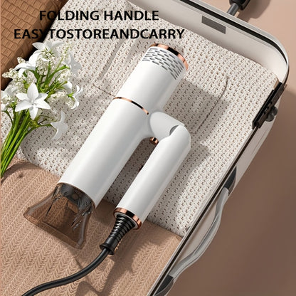 Professional Hair Dryer with Foldable Handle — Bristle Motor, Hot & Cold Air, Concentrator Nozzle & Stand Included, Quick Dry for All Hair Types