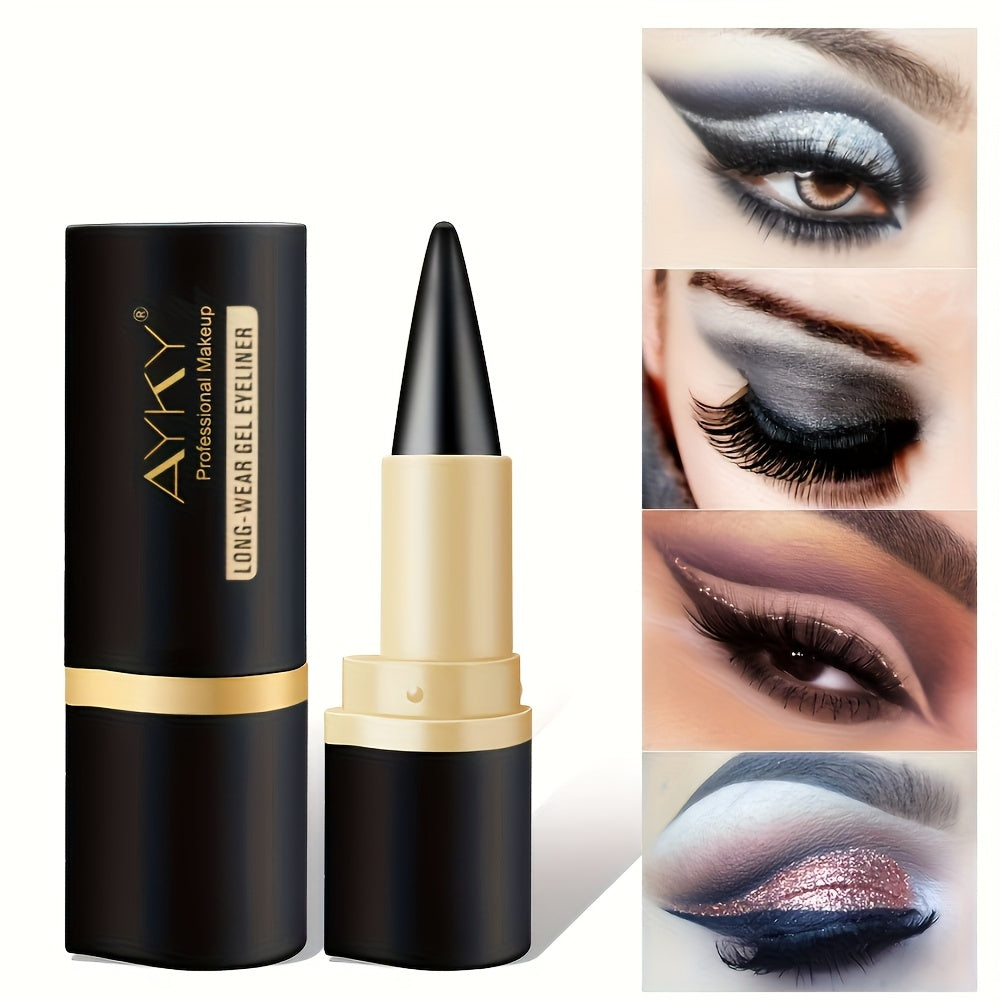 3-pack Solid Matte Black Eyeliner - Resistant to Smudging, Waterproof, and Color Fade, Suitable for Beginners - Creamy Formula That Is Easy to Apply and Long-lasting