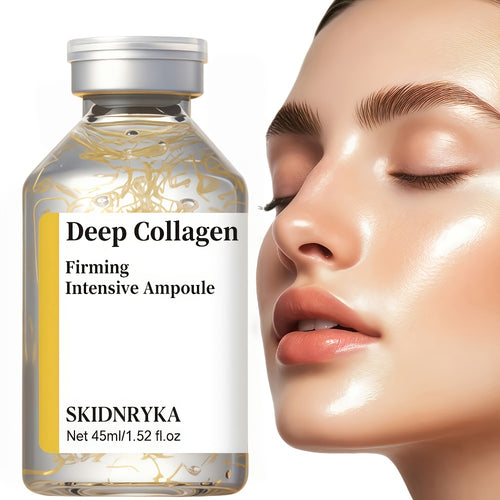 Collagen Hyaluronic Acid Face Serum with Niacinamide - Fast Absorbing Firming Brightening Moisturizing Facial Serum for All Skin Types Holiday Gift 1.52 oz