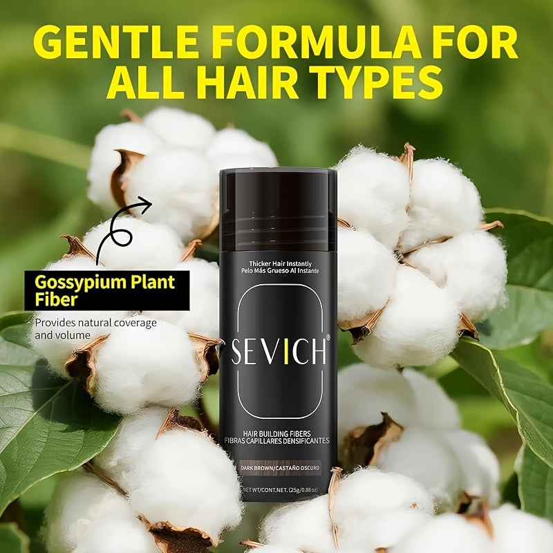 2-in-1 Hair Thickening Fiber Set—Powder + Applicator, Creates a Natural, Voluminous Effect, Suitable for All Hair Types