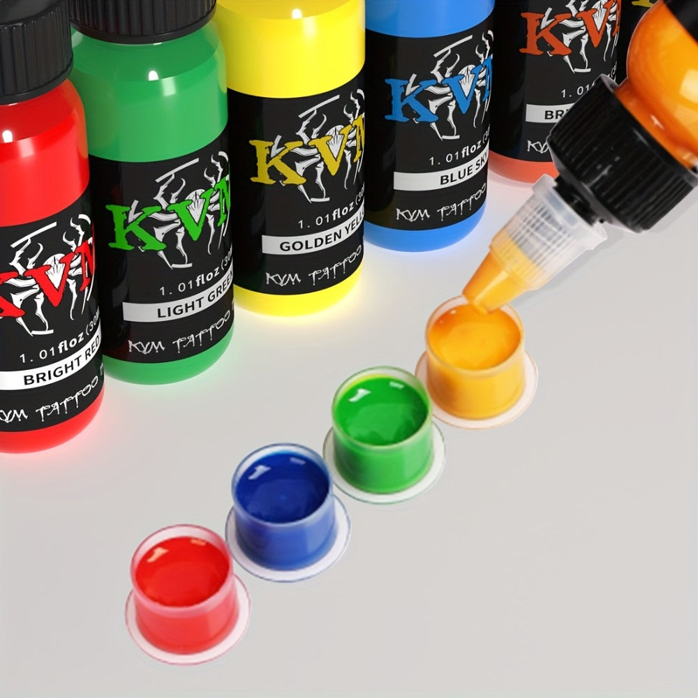 Tattoo Ink Set 1oz (30ml) Tattoo Supplies 7/14 Color Set Ink Complete And Stable Colors Suitable for Tattoo Artists And Beginners Tattoo Supplies