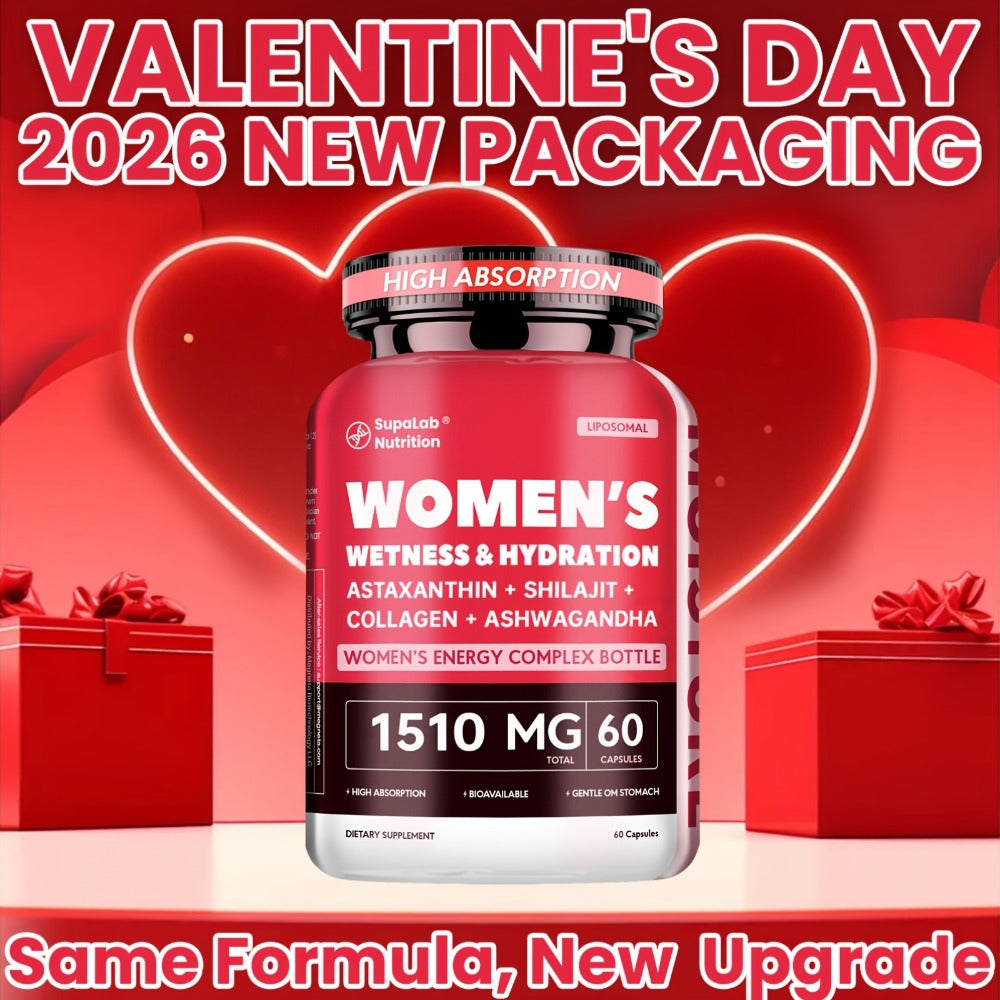 [Surprise! Ships in Valentine'S Day Packaging!!] Natural Hydration, Comfort, Elasticity And Balance with Kacip Fatimah, Fenugreek, Slippery Elm Bark, Manjakani, And Maca Root, 30 Servings