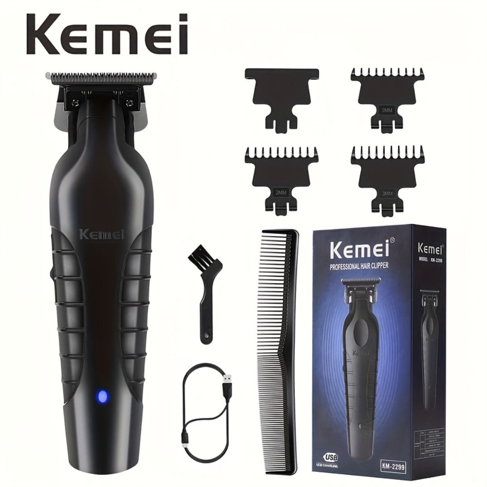 [Perfect Holiday Gift] Kemei Professional Men's Grooming Kit Hair Clipper Beard Trimmer And Reciprocating Shaver Available in Single 2pcs Or 3pcs Set Suitable for Home And Salon Use Perfect Holiday Gift for Dad