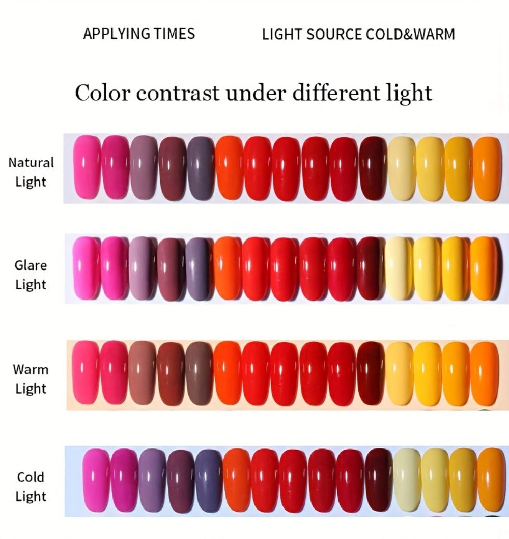 LILYCUTE 0.24oz 6pcs 2 In1 Rubber Base Gel Nude Pink Color Soak Off LED Semi Permant Self-leveling Gel Nail Art Varnish