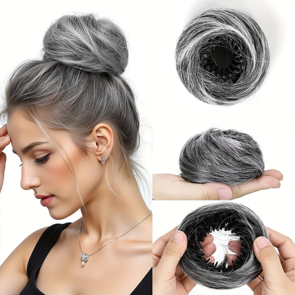 4-inch Magic Bun Hair Accessory for Women, Easy-to-use Headbands And Hair Clips, Perfect for Elegant High Ponytails, Made Of High-temperature Synthetic Fiber, Ideal for Weddings, Parties, And Formal Events, Suitable for Formal Occasions