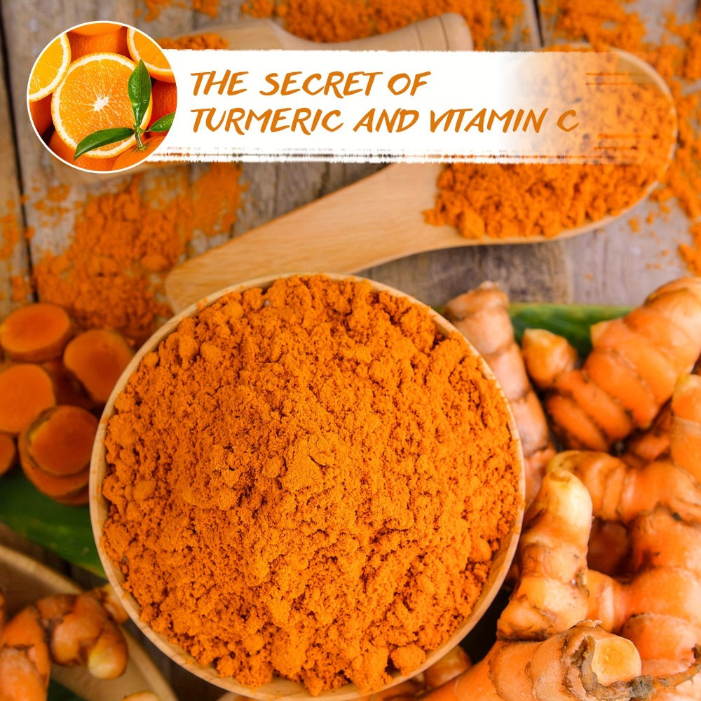 Turmeric Vitamin C Mud Mask - Deep Cleansing, Moisturizing And Firming Mask, Vitamin C Mask, Achieve Radiant, Smooth Skin - The Perfect Gift for Valentine'S Day And Mother'S Day