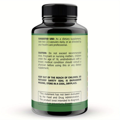 Soursop Capsules 24-in-1 Herbal Supplement — with Turmeric, Spirulina, Vitamin D3 & Sea Moss | Immune, Antioxidant & Gut Health Support | 60 Capsules per Bottle