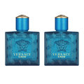 Versace Eros Eau de Toilette Mini for Men – Pack of 2 (0.17 oz / 5ml Each) | Bold & Fresh Travel-Size Fragrance