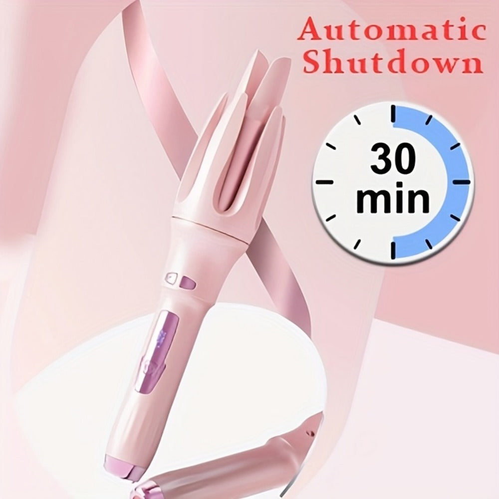 Automatic Curler Rotates 1.2 Inches (about 3.2cm). Automatic Curler with 4 Temperatures, Essential Oil Coating, Anti-scalding. Hair Care And Moisturizing Curling Technology Of Curling Iron. Rapid (purple 32mm).Includes Hairpins And A Comb